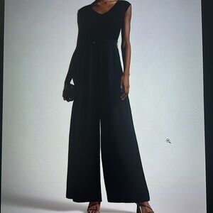 Ted Baker Tabbiaa Navy Jumpsuit with wide legs Size US 4 NWOT